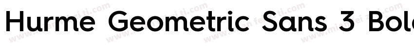 Hurme Geometric Sans 3 Bold字体转换